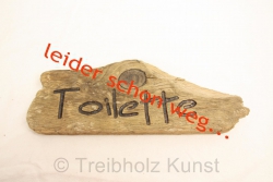 Toiletten Schild Treibholz 4