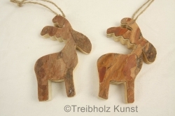 Rustikaler Weihnachtschmuck Elch
