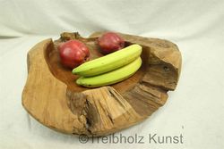 rustikale holz schale