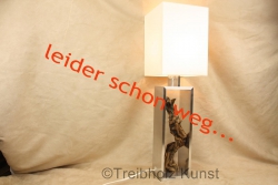 Designer Lampe Alu Schirm 62cm Nr3 Mangroven Treibholz