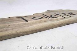 rustikales holz Schild toilette