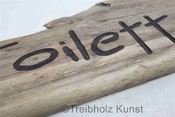 wc schild rustikal holz