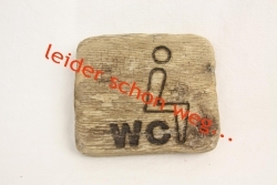 WC Schild Treibholz 2