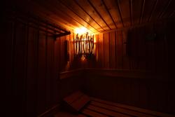 Sauna Lampe rustikal
