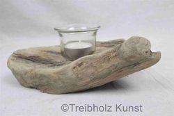 schwemmholz kunst teelichthalter