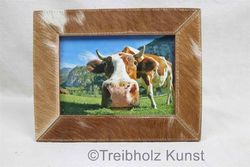 Kuhfell Bilderrahmen bis 13x18 Bilder Nr.5