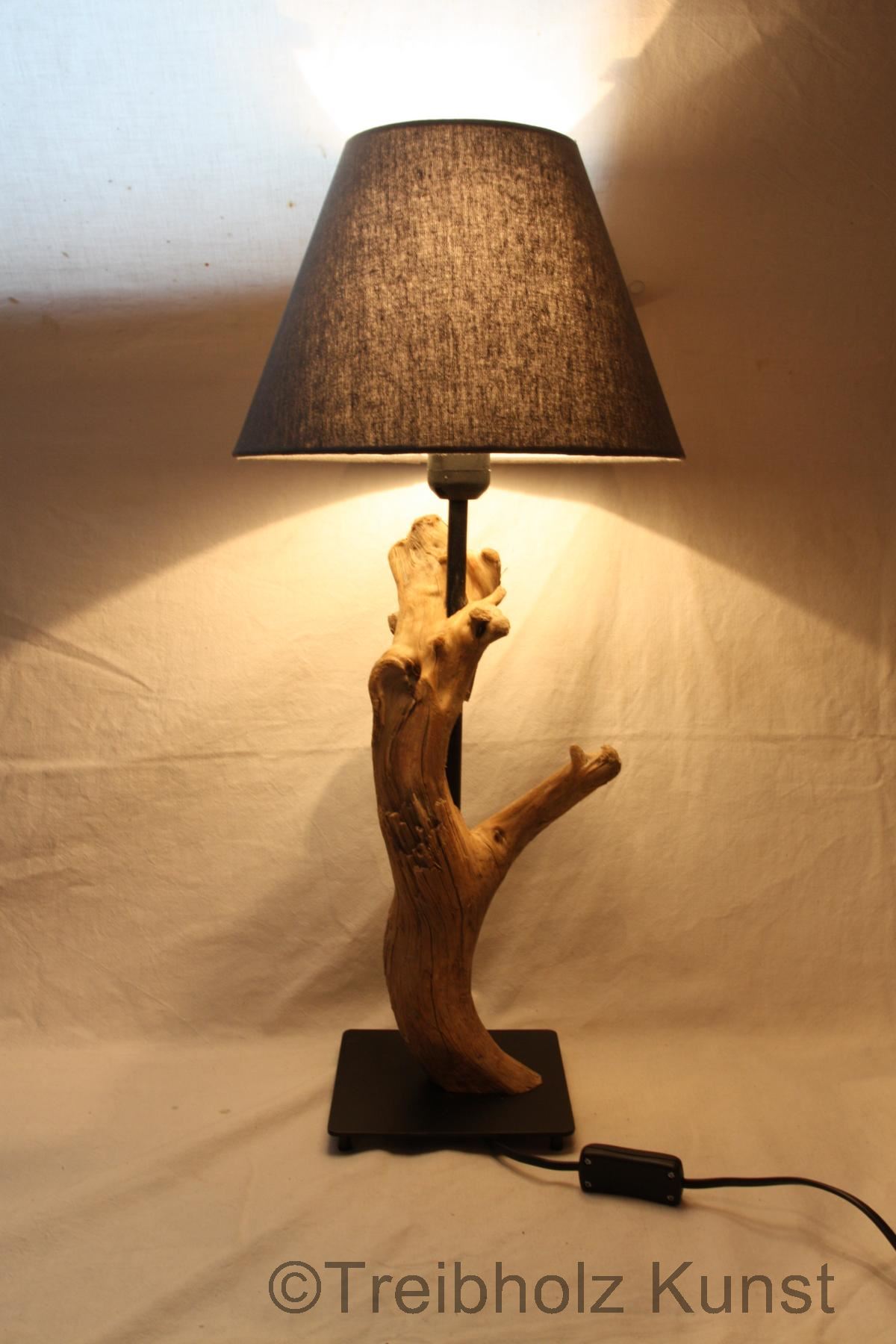 Treibholz Lampe Mit Schirm Bodensee