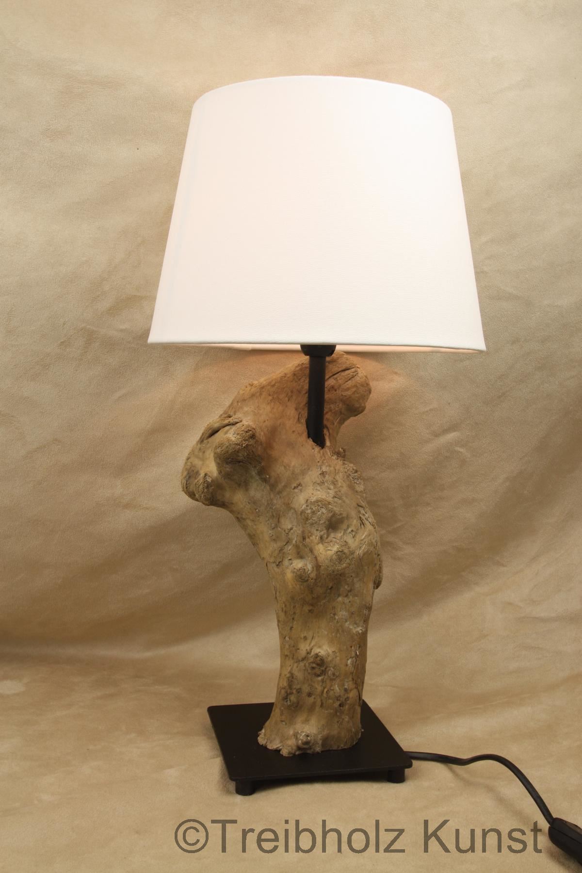 Lampe mit treibholz